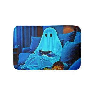 Gaming Ghost Cosy Night In Design Bath Mat