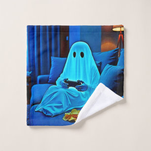 Gaming Ghost Cosy Night In Design Bath Towel Set
