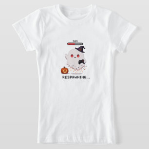 Gaming Ghost Halloween Respawning T-Shirt