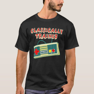 Gaming Gift Classically Trained Gamer Retro Vintag T-Shirt
