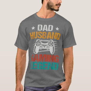 Gaming Gift For Men Dad Father's Day Funny Gamer V T-Shirt