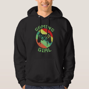 Gaming Girl Gamer  Video Game Retro Vintage Hoodie