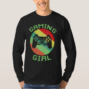 Gaming Girl Gamer  Video Game Retro Vintage T-Shirt