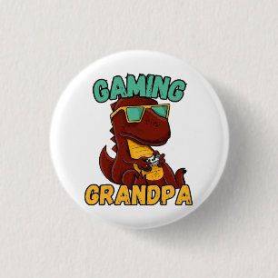 Gaming Grandpa 3 Cm Round Badge