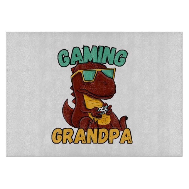  Gaming Grandpa Cutting Board (Front)