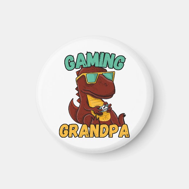  Gaming Grandpa Magnet (Front)