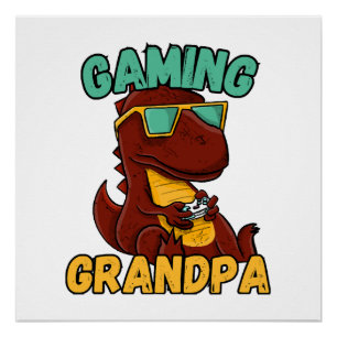 Gaming Grandpa Poster