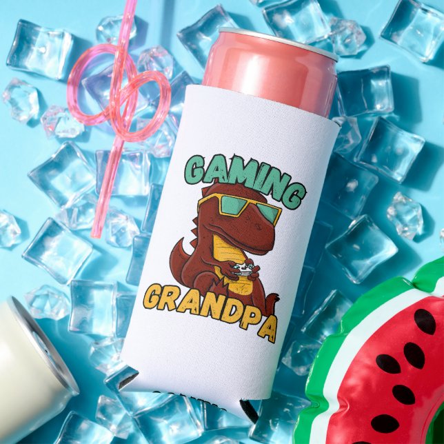  Gaming Grandpa Seltzer Can Cooler (In Situ Summer)