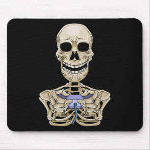 Gaming Halloween Skeleton Gamer Controller Mouse Pad