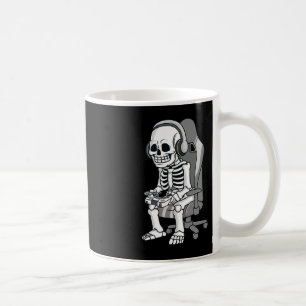Gaming Halloween Skeleton Scary Gamer Boys Kids  Coffee Mug