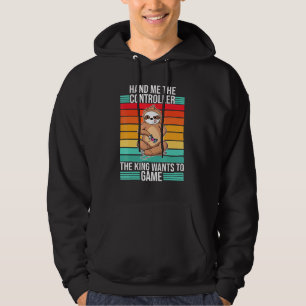 Gaming Hand Me The Controller King Console Gamer Hoodie