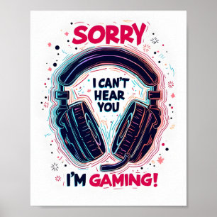  Gaming Headphones Design Poster