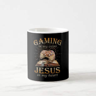 Gaming In My Veins Jesus In My Heart Coffee Mug
