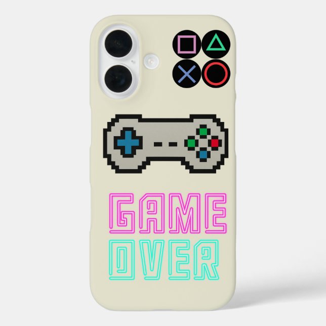 Gaming iPhone Case – Pixel Art Video Game Cover (Back)