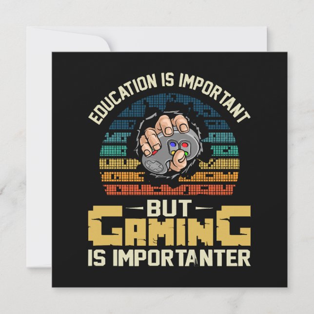 gaming is importanter (Front)