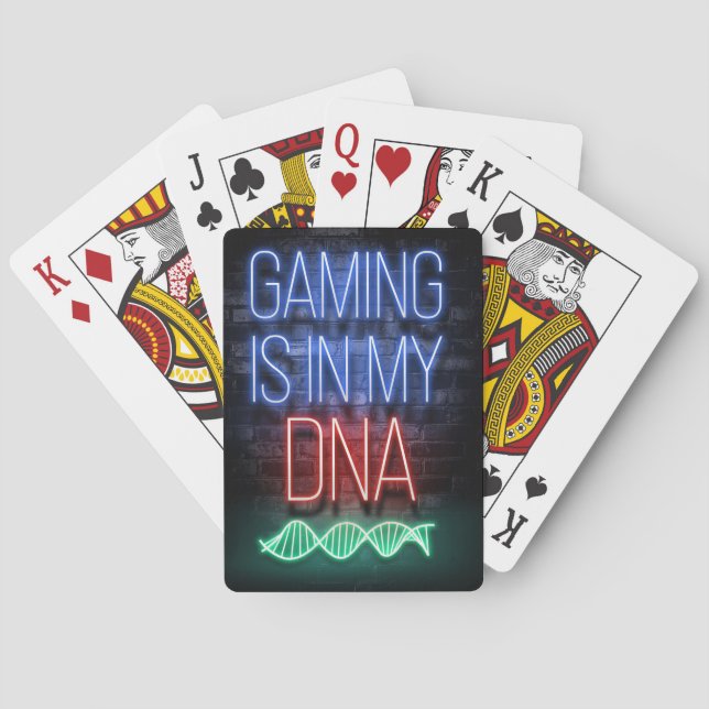 Gaming Is In My DNA Playing Cards (Back)