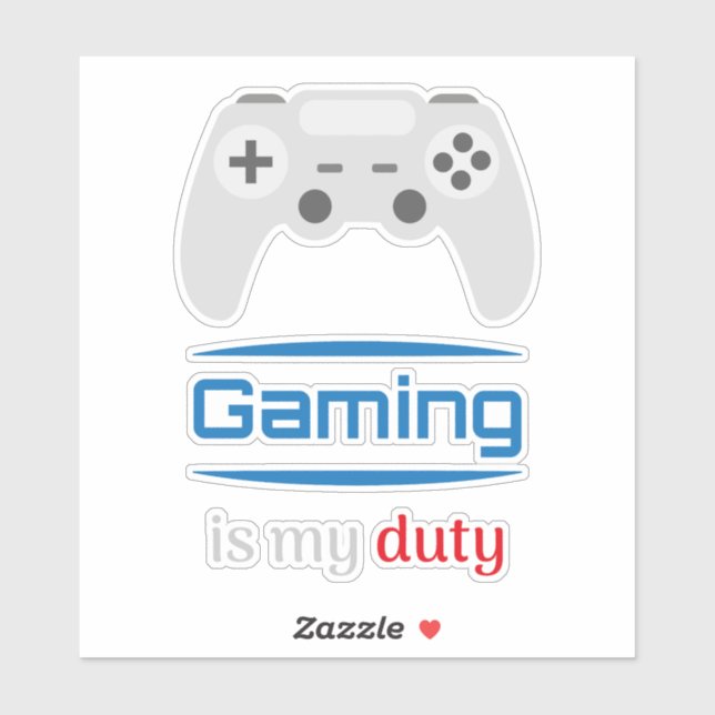 Gaming Is My Duty Gamer Controller (Sheet)