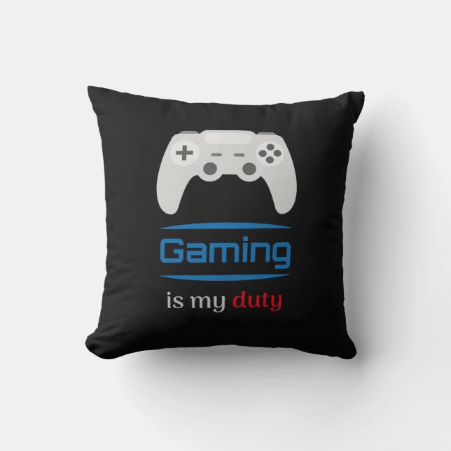 Gaming Is My Duty Gamer Controller Cushion (Front)