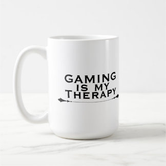Gaming Is My Therapy Funny Gamer Coffee Mug