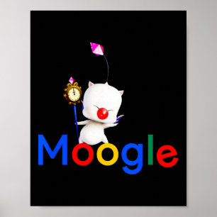 Gaming Kawaii Moogle Kupo Gamer Video Game  Poster