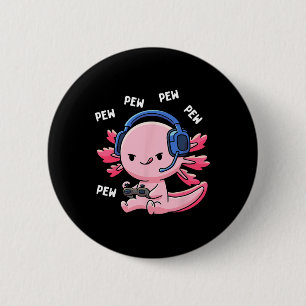 Gaming Kids Boys Girls Anime Video Game Pew Gamer  6 Cm Round Badge
