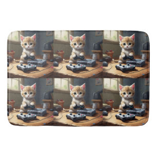 Gaming Kitten Future Youtube Star, Bath Mat