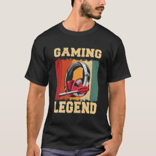 Gaming Legend PC Gamer Video Games Gift Boys Teena T-Shirt