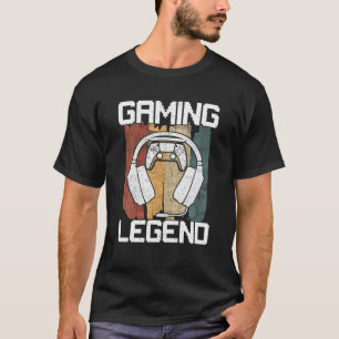 Gaming Legend PC Gamer Video Games Vintage Boys Me T-Shirt