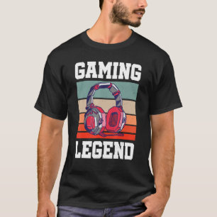 Gaming Legend Retro Video Game Player Console Pc G T-Shirt