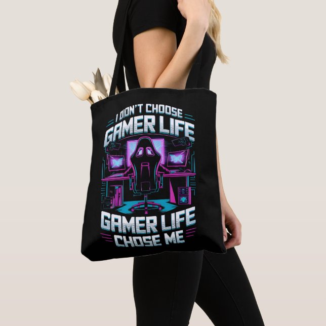Gaming Life Chose me  Tote Bag (Close Up)