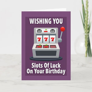 Gaming Luck Birthday Card