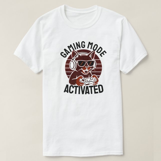 Gaming Mode Activated T-Shirt (Design Front)