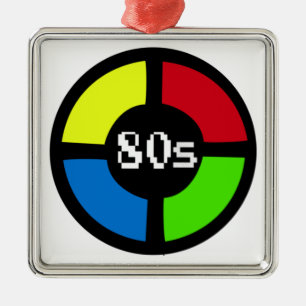 Gaming - Never Forget Is 80's Gamer Gadget Metal O Metal Tree Decoration