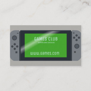 Gaming online games computer business card