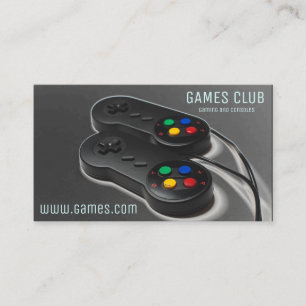 Gaming online games computer business card