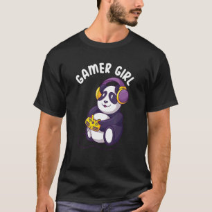 Gaming Panda Video Game Player Computer PC Panda   T-Shirt