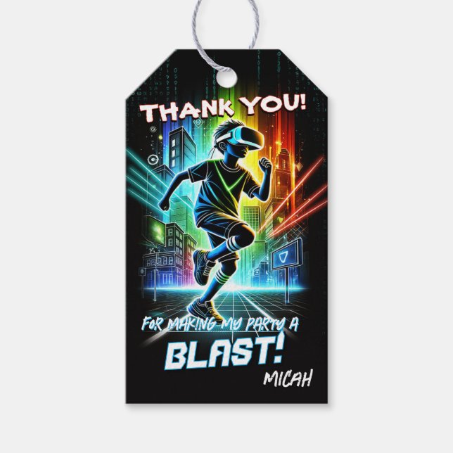 Gaming Party Favour Tag (Front)