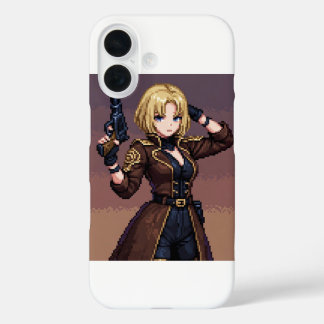 Gaming Pixel Art Blanket – Cozy Gamer Mood iPhone 16 Case