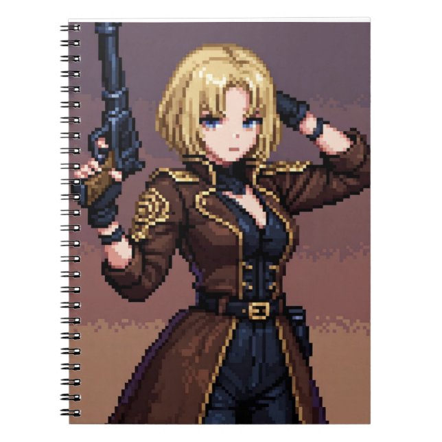 Gaming Pixel Art Blanket – Cozy Gamer Mood Notebook (Front)