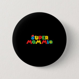 Gaming Queen Mom Funny Gamer Mother Matching Famil 6 Cm Round Badge