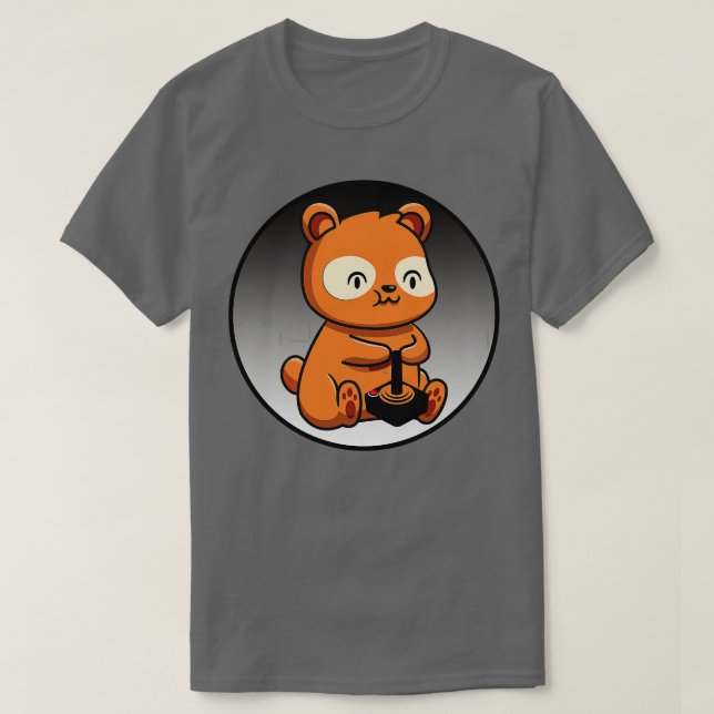 Gaming Red Panda 3 T-Shirt (Design Front)