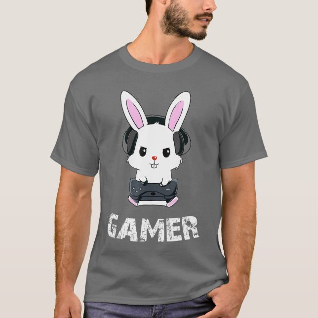 Gaming shirts for menBoysshirt Easter shirt gift (Front)