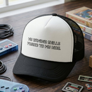 Gaming Skills Passed To My Kids Achievement Trucker Hat