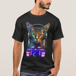 Gaming Somali Cat Player Animal Video Gamer Men K T-Shirt