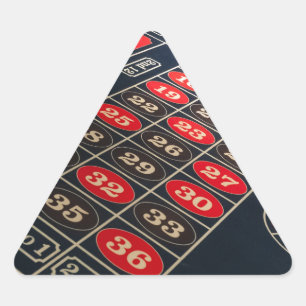 Gaming Table Roulette Las Vegas Triangle Sticker