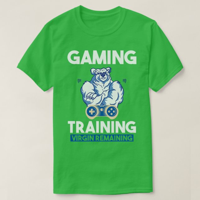 Gaming Training Virgin Remaining 2 T-Shirt (Design Front)