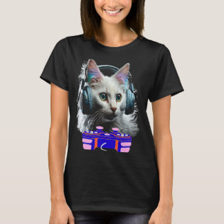 Gaming Turkish Angora Cat Player Animal Video Game T-Shirt