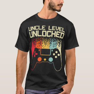 Gaming Uncle Art For Men Video Gamer First Time Un T-Shirt