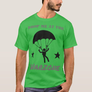 Gaming Warzone Parachute Skydive Gamer T-Shirt
