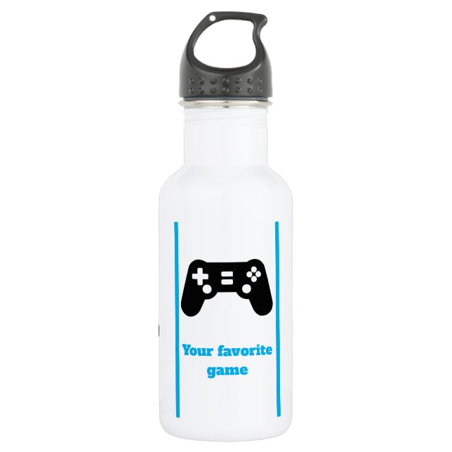Gaming water bottle . (Front)
